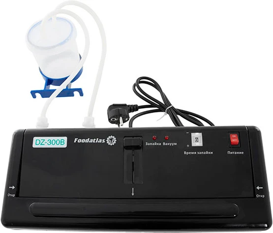 Вакуумный упаковщик бескамерный Foodatlas DZ-300B черный