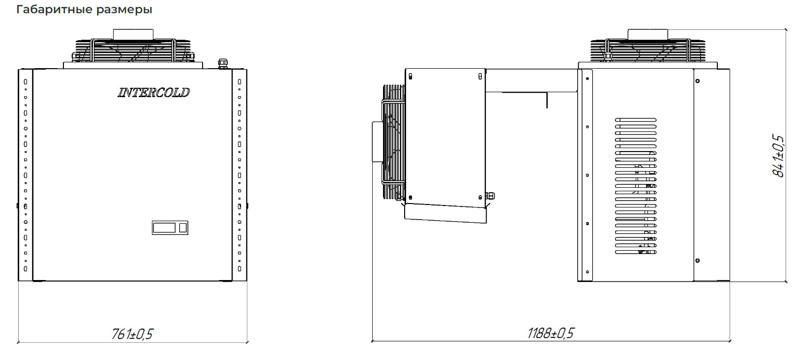 Холодильный моноблок Intercold MLCM 324 FT (опция -10° С)