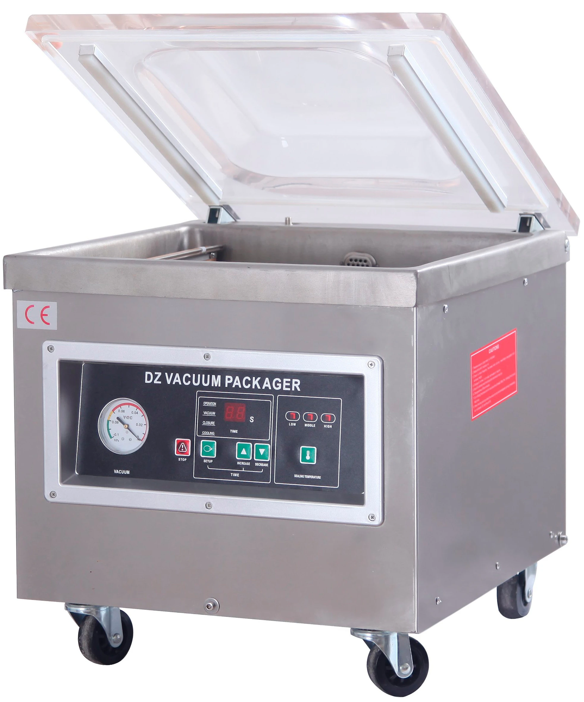 Машина вакуумной упаковки Hualian Machinery DZQ-400/2T (нерж., обрезка)