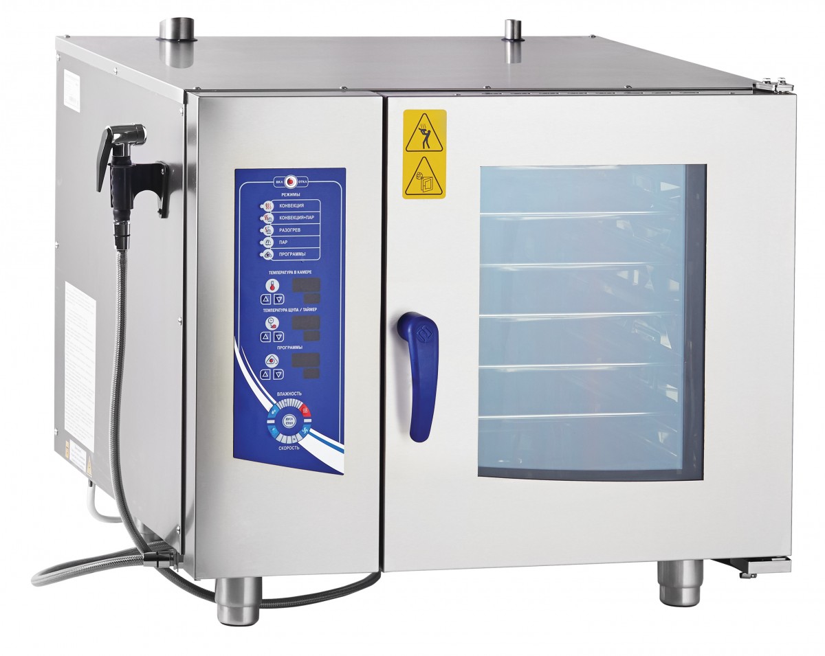 Пароконвектомат Abat ПКА 6-1/1ПМ2 (лицо нерж)
