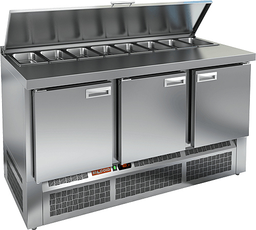 Стол холодильный для салатов HICOLD SLE1 111/GN с крышкой