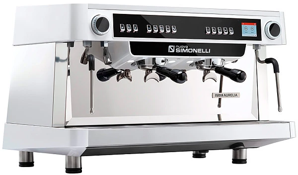 Рожковая кофемашина Nuova Simonelli AURELIA MP 2Gr (220V) (белая) (высокие группы)(самоочистка) (275
