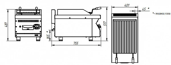 Гриль барбекю Abat ГК-40Н