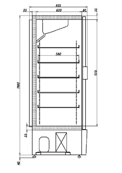 Шкаф морозильный Ариада RAPSODY R750LS