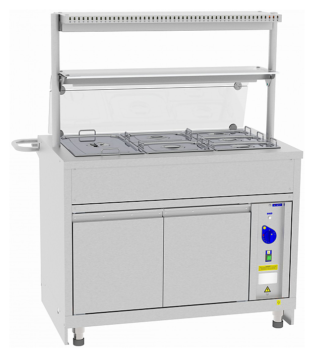 Мармит вторых блюд Abat ЭМК-70Х с подогреваемой полкой