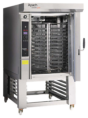 ПЕЧЬ МИНИРОТАЦИОННАЯ ЭЛЕКТРИЧЕСКАЯ С ПОДСТАВКОЙ С НАПРАВЛЯЮЩИМИ APACH BAKERY LINE C46ES TSTA