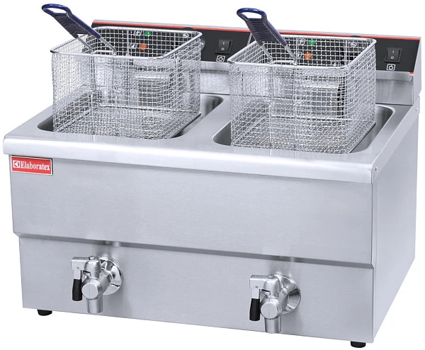 Фритюрница Hualian Machinery HEF-12L (2 емкости)