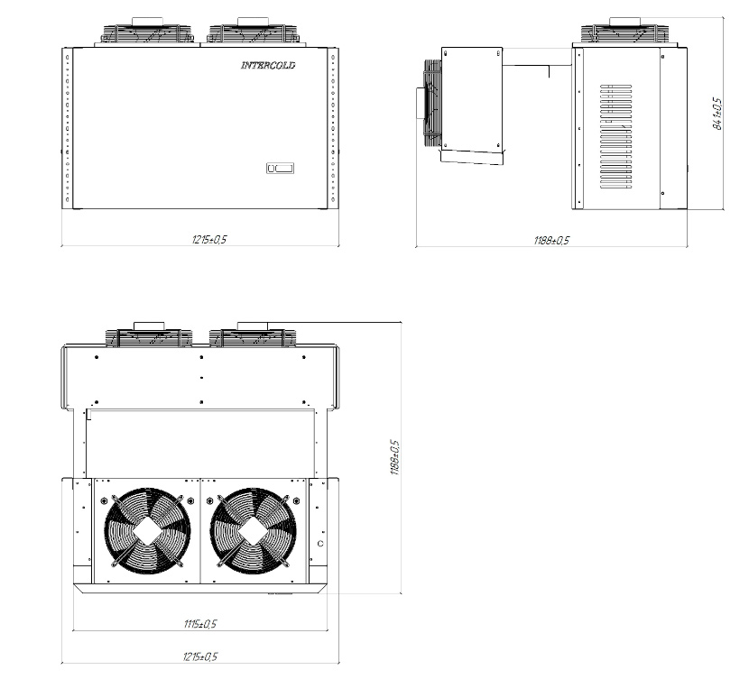 Холодильный моноблок Intercold MMCM 462 FT (опция -30° С)