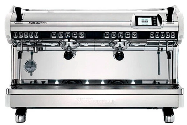 Рожковая кофемашина Nuova Simonelli Aurelia WAVE 2Gr V (220V) (белая) (высокие группы) (LED)(212012)
