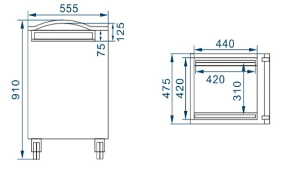 Машина вакуумной упаковки Kocateq Buffalo 42x2/20