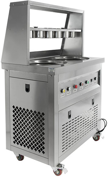 Фризер для жареного мороженого Foodatlas KCB-2Y (контейнеры) (световой короб) (2 комрпессора)