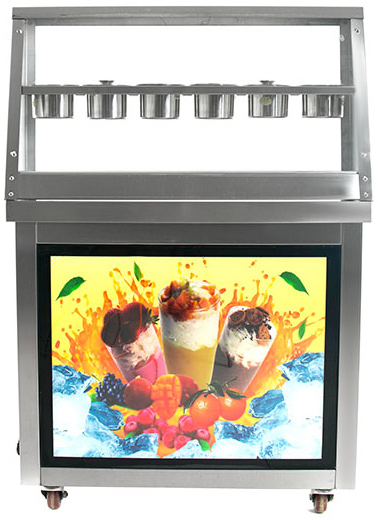 Фризер для жареного мороженого Foodatlas KCB-2Y (контейнеры) (световой короб) (2 комрпессора)