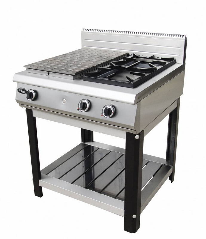 Плита газовая Grill Master Ф4ЖТЛСПГ (1+2) (на подставке) (50009)