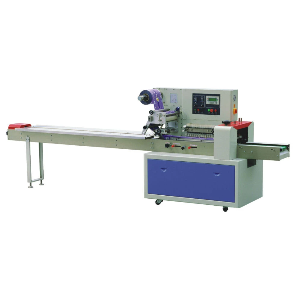 Горизонтальная упаковочная машина Hualian Machinery DXDZ-600D (H-120 mm, L 180-500mm, шаг толкателей