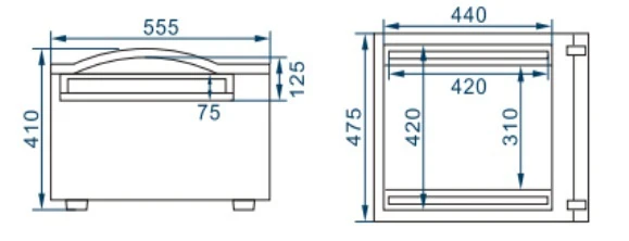 Машина вакуумной упаковки Kocateq Jolly 42x2/20