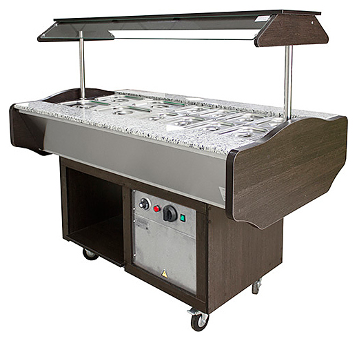 Мармит вторых блюд ПищТех Лира-Профи МЭП-2Б-ШС-Г венге