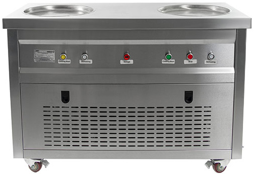 Фризер для жареного мороженого Foodatlas KCB-2Y (стол для топпингов) (система контроля температуры)