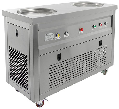 Фризер для жареного мороженого Foodatlas KCB-2Y (стол для топпингов) (система контроля температуры)