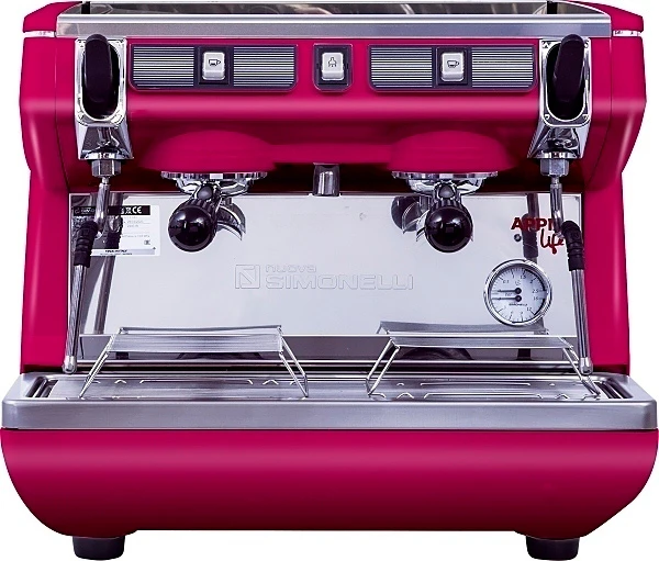 Рожковая кофемашина Nuova Simonelli Appia Life Compact 2Gr S (220V) (красная) (экономайзер)(высокие)