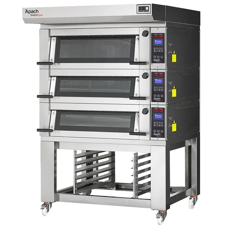 ПЕЧЬ ПОДОВАЯ С ПОДСТАВКОЙ С НАПРАВЛЯЮЩИМИ APACH BAKERY LINE E2LK2S DPBI-T