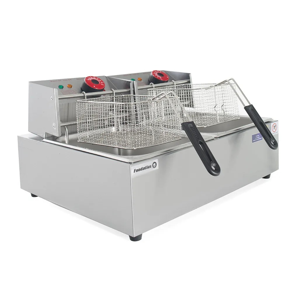 Фритюрница Foodatlas DF-82 Eco (6л+6л)