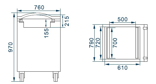 Машина вакуумной упаковки Kocateq Buffalo 70x2/40