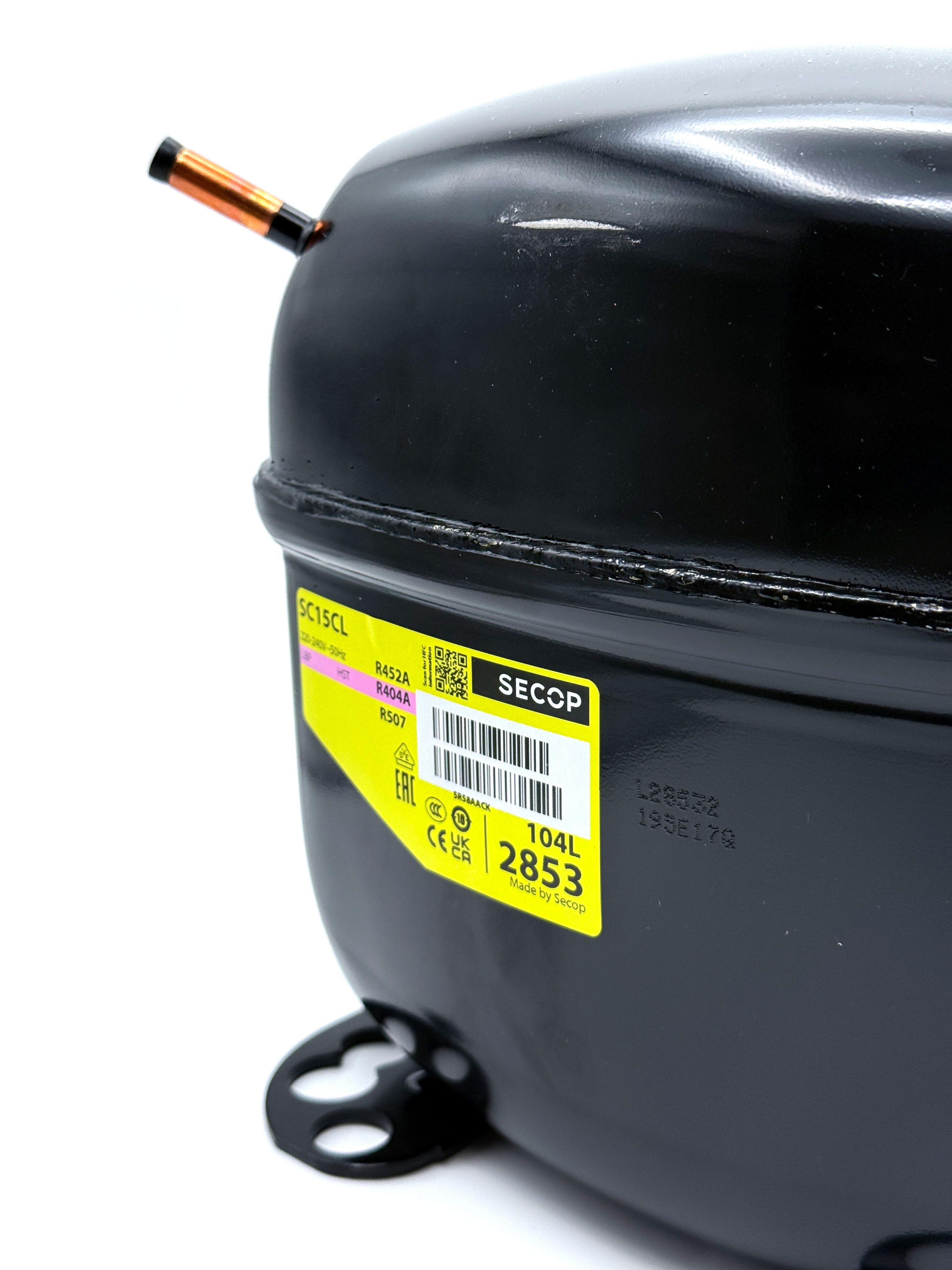 Компрессор SC 15 CL (R404, 698 Вт при -23.3С)