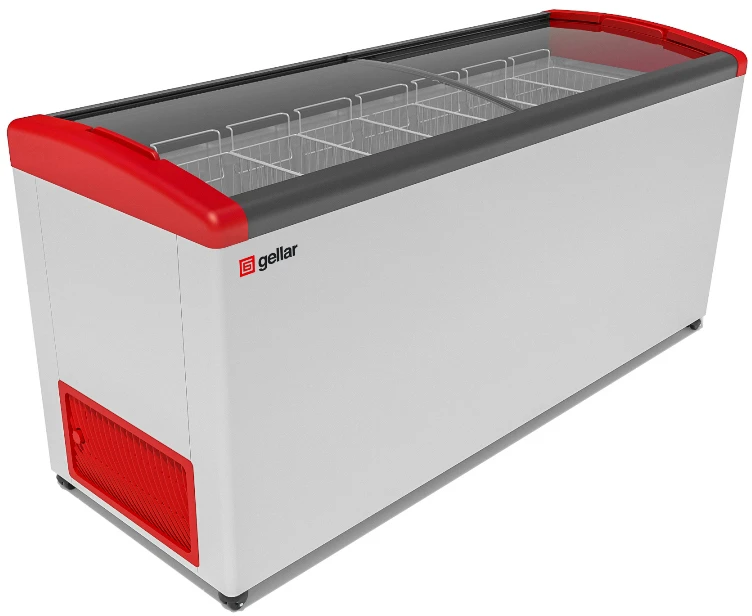Морозильный ларь Gellar FG 775 E (FG 750 E) красный