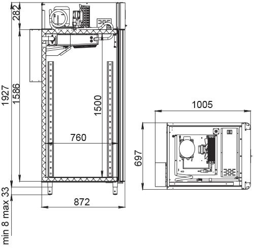 Шкаф для вызревания мяса Polair CS107-Cheese Тип 1