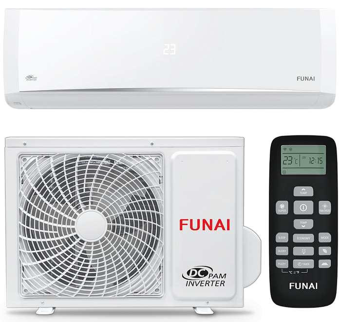 Кондиционер настенный инвертор. типа Funai RAC-I-SN30HP.D04