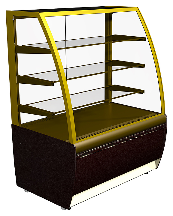 Витрина кондитерская Kayman K-ВК-1300 Люкс (Бронза)