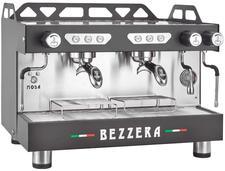 Рожковая кофемашина Bezzera MODA DE 2GR черная матовая+экономайзер+подсвет мультифазная