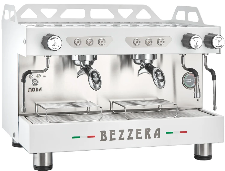 Рожковая кофемашина Bezzera MODA DE 2GR белая+экономайзер+подсвет мультифазная