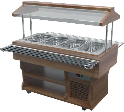 Салат-бар охлаждаемый Gastrolux ПО-127/3GN/W Woodline