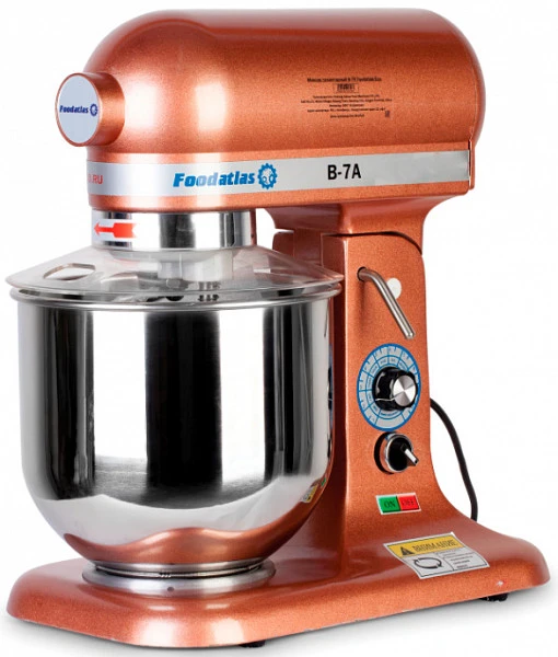 Планетарный миксер Foodatlas B-7A коричневый