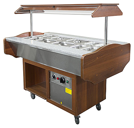 Мармит вторых блюд ПищТех Лира-Профи МЭП-2Б-ШС-Г орех