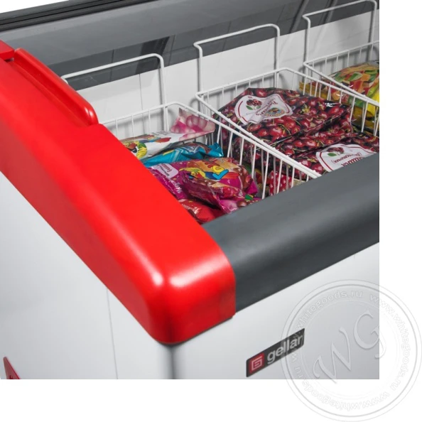 Морозильный ларь Gellar FG 375 E (FG 350 E) красный