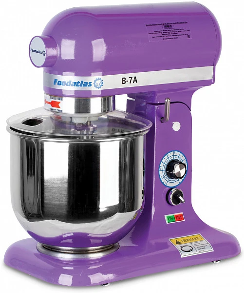 Планетарный миксер Foodatlas B-7A фиолетовый