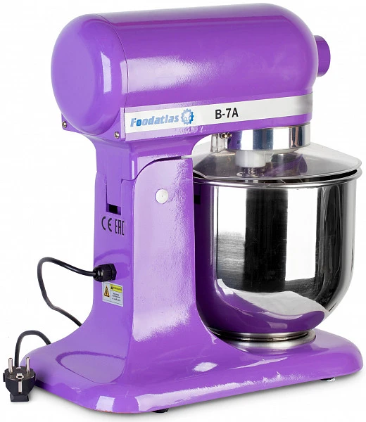 Планетарный миксер Foodatlas B-7A фиолетовый