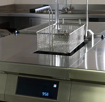 Фритюрница Kovinastroj (Kogast) EF-T9/14R (с автоматическим подъёмом корзин)