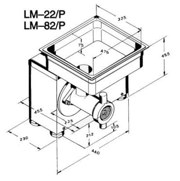 Мясорубка Koneteollisuus (KT) LM-22/P Enterprise