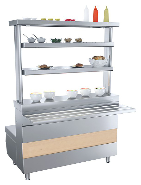 Мармит для 1-х блюд Atesy Ривьера М1-2.1120-02-О 2-х конф. без полок