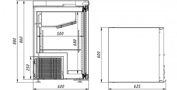 Шкаф холодильный Аркто DR0.13-G