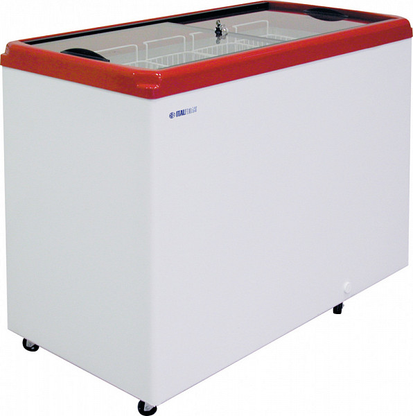Морозильный ларь Italfrost CF400F (красный) (без корзин)