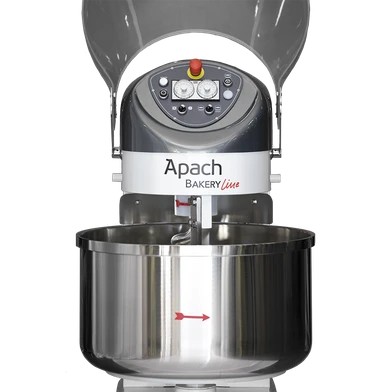 Тестомес спиральный Apach Bakery Line V-R 80 с металлической решеткой