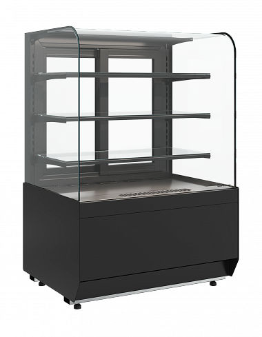 Витрина кондитерская Полюс KR70 VM 1,3-2 STANDARD открытая (9005)