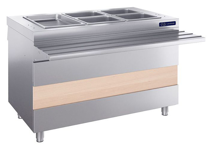 Мармит для 2-х блюд Kayman Presto М2-1500-02-СО без полок