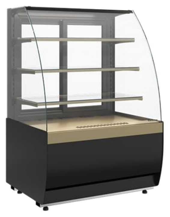 Витрина кондитерская Полюс K70 VM 1,3-1 LIGHT (версия 2.0) (9005-0109)