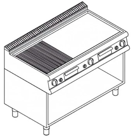 Жарочная поверхность Apach Chef Line LFTG127LROS