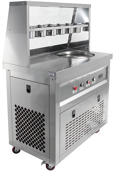 Фризер для жареного мороженого Foodatlas KCB-1Y (контроль температур) (стол для топпингов)